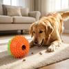 Treat-Dispensing Puzzle Ball for Medium Large Dogs TPR Chew Toy with Protruding Dot Tooth Cleaning Texture Food Leakage Pet Toy for Slow Feeding