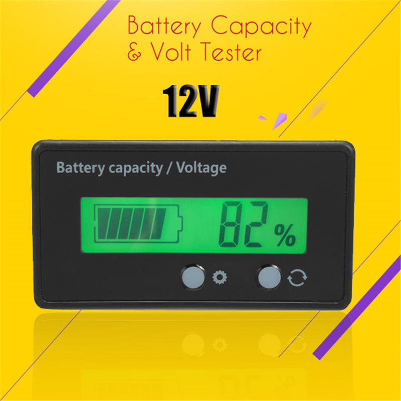 IMPERMEABILE 12V//24V//36V//48V PIOMBO. Capacità della batteria LCD monitor Misuratore Metro