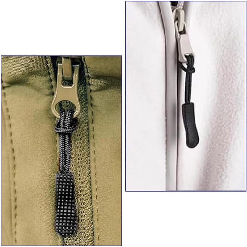 12Pcs Zipper Pulls Set Zipper Tags Kit Nylon Cord Pull Tab Zipper Pull Zip Tag Cord Pulls Zipper Extension for Jackets Backpacks