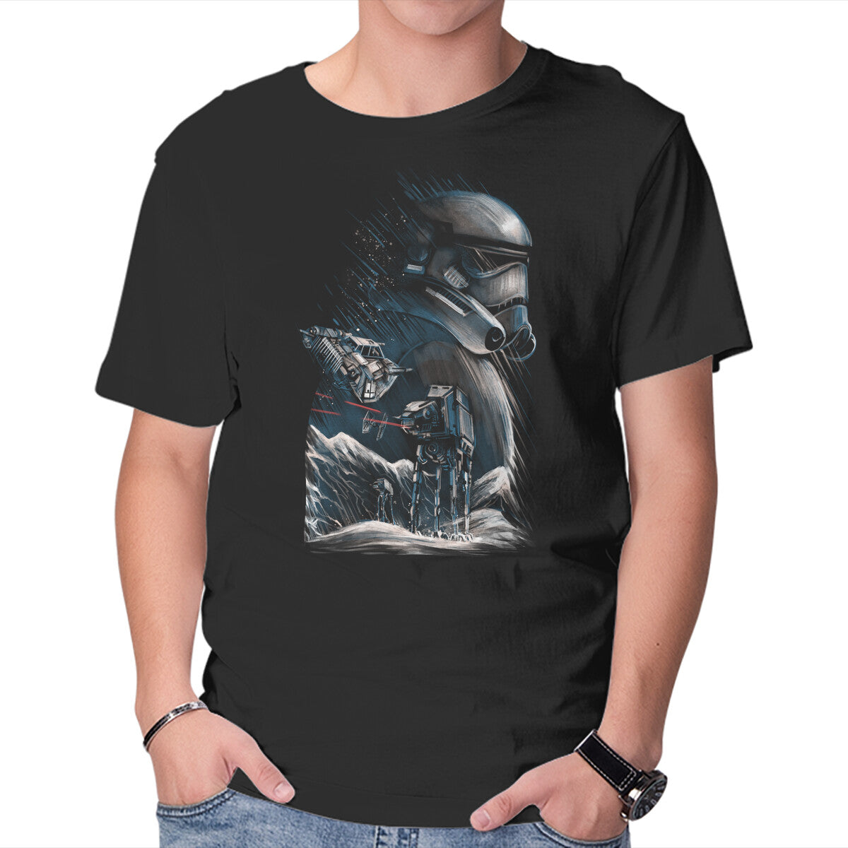 Unisex Crew Neck T-Shirt The Empire Silhouette Graphic Short Sleeve Casual Tee XXL