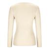 Women's Fashion Twisted V-Neck Slim T-Shirt Long Sleeve Pullover Solid Colour Top
