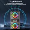 Portable Bluetooth Speakers 60W Big Powerful Wireless Loud Stereo Bass Sound Boombox Home Party Speaker with Subwoofer, FM Radio, LED Colorful Lights