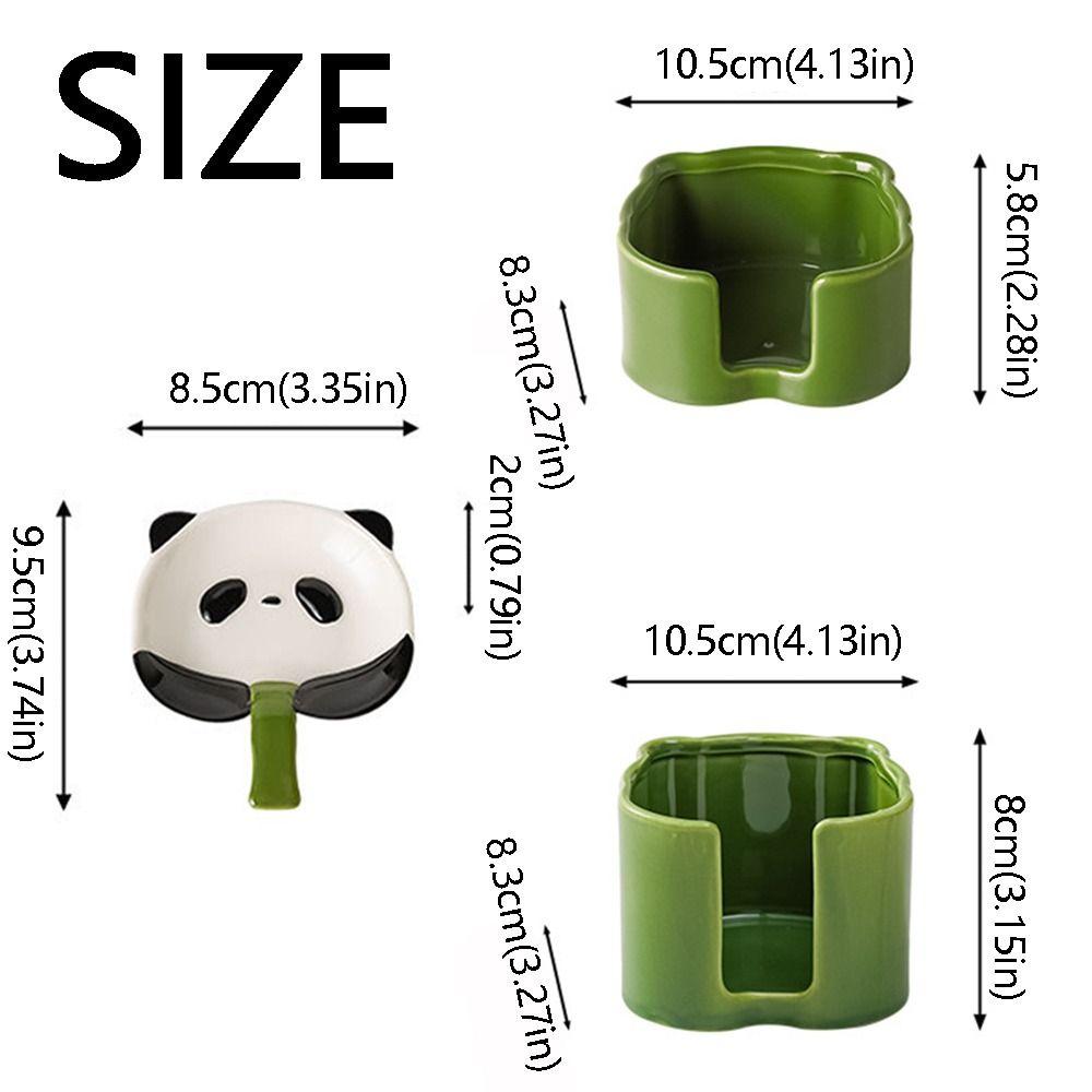 4/6Pcs Stackable Cartoon Panda Snack Dish Creative Mini Sauce Bowl Set  Table Decoration