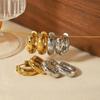 18K Gold Zircon Star Ear Cuffs - Stylish Women's Earrings