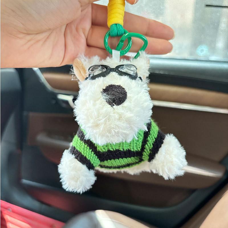 Adorable Diy Plush West Highland Terrier Doll Cute Keychain Gift For All Ages