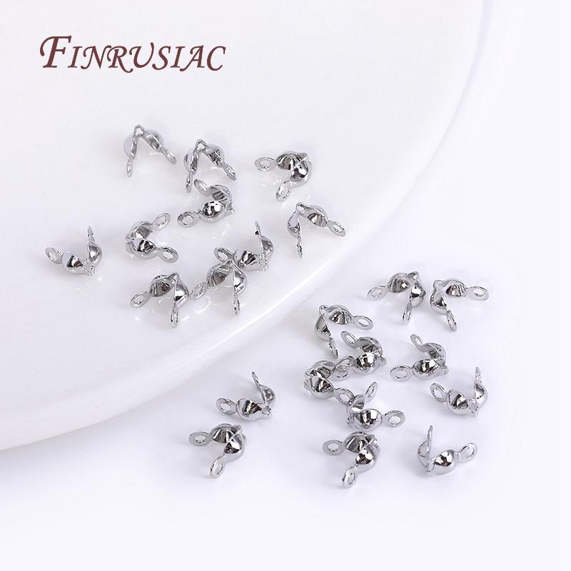 14K/18K Gold Plated Clam Shell Bead Tips,Crimp Beads Cover,DIY Jewelry Accessories,Knot Cover Ends Tip