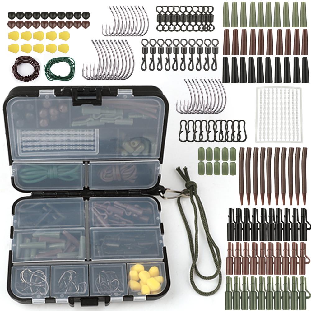 

FTK 174pcs Carp Fishing Tool Set—A Comprehensive Tackle Box Equipped with Freshwater Hooks, Connectors, and Carp Bait. 173pcs разноцветный