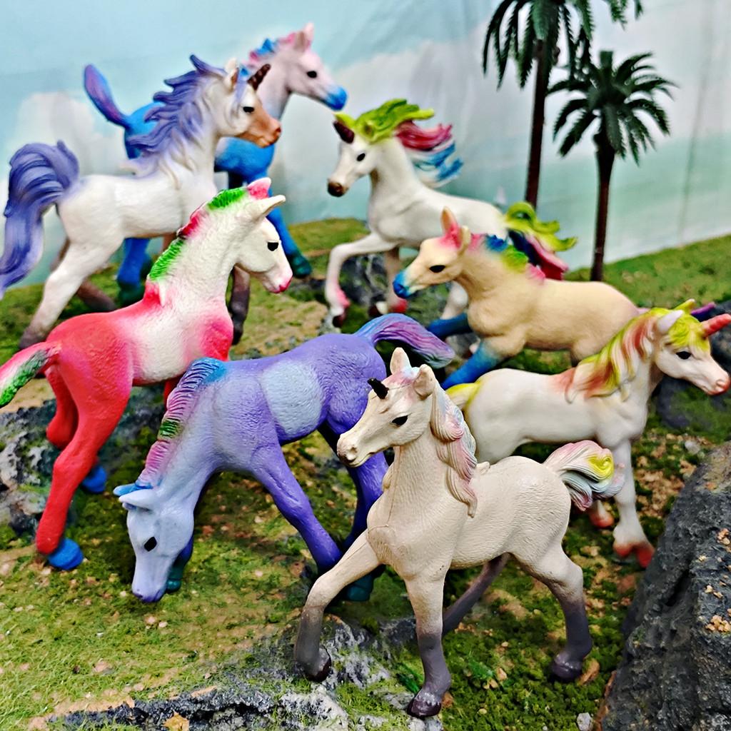 Mythical Animal Unicorn Figural Pvc Figurine Kids Playroom Decor For Imaginative Play
