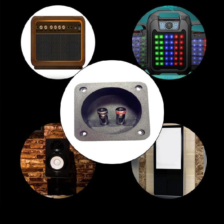 2 Way DIY Home Stereoes Speaker Binding Post Terminals Cup Connectors for Professional Sound Systems and Subwoofers