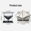 Wind Resistant Outdoor Folding Stove Stable Cooking Performancex When Folded Efficient Combustion Various Setting