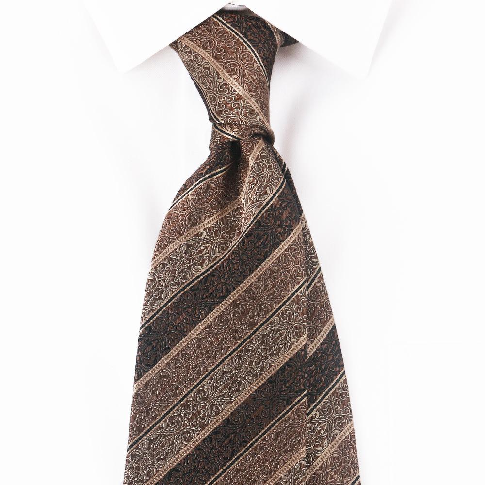 Pattern Italian Jacquard Tie Men'S Casual Business High-End Dress Wedding Suit Shirt Accessories Unique Stripes