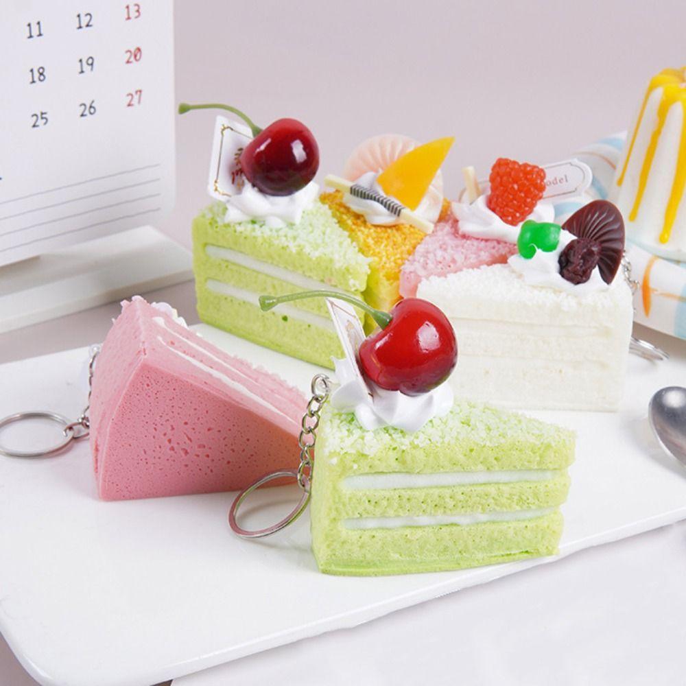Super Soft Fruit Cake Squeezed Toy Creative Slow Rebound Fidget Toy  Home Decoration