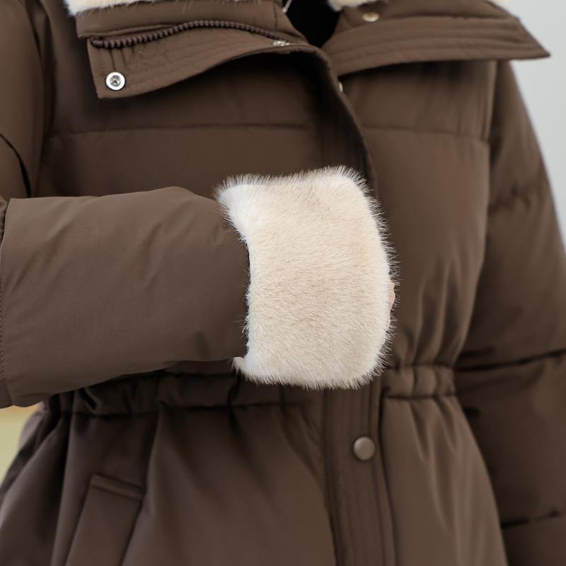 Fashion Winter Coat Female Warm Parkas Faux Fur Collar Casual Thick Women Jackets