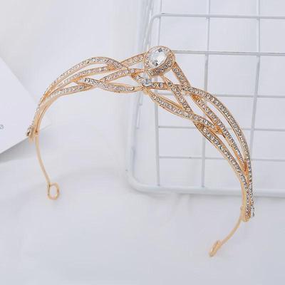 כתר כלה ריינסטון בסגנון אירופאי ואמריקאי סרט ראש לחתונה