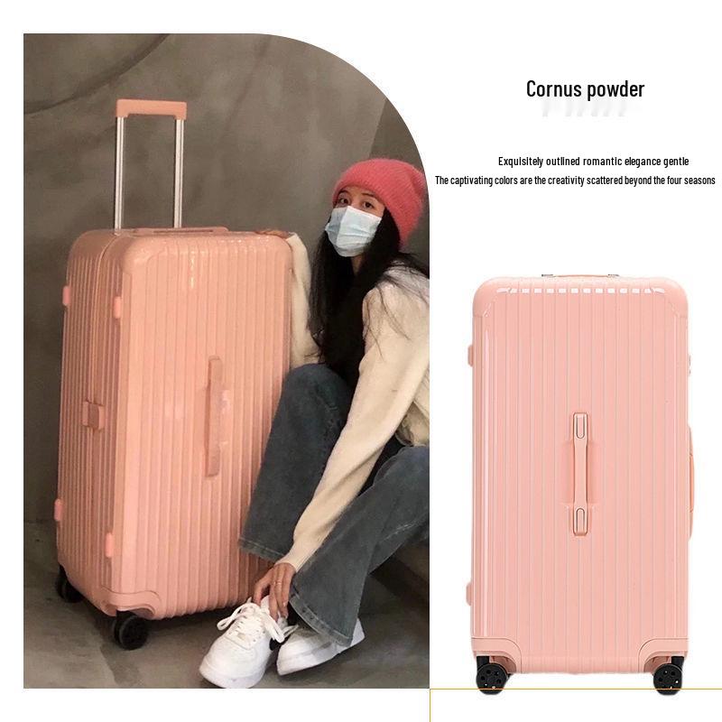 2025 Large 80-Inch Durable Trolley Case with 24-Inch Capacity, Unisex Design, Password Lock Suitcase