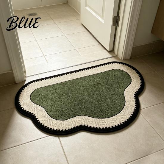 Soft Absorbent Floor with Anti-Slip Super Bath Door Mat Mat Bathroom Retro Rug Nordic Style