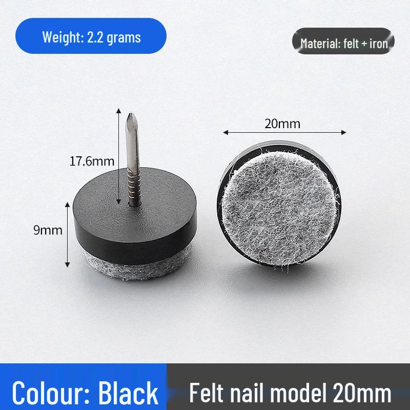 Yingya Anti-Slip Felt Leveling Feet for Furniture: White/Brown Pads for Cabinets, Tables, Chairs, Sofas