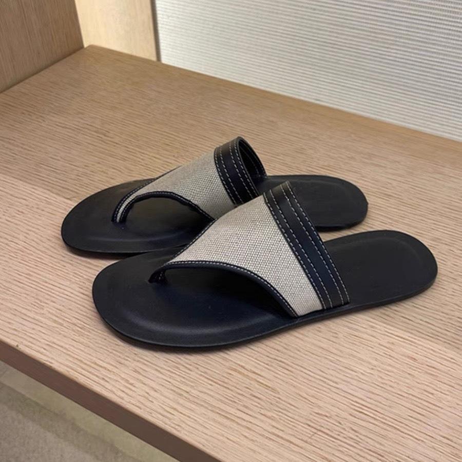 Sheepskin version~ Lazy casual flat-bottomed flip-flops slippers women's new versatile retro vacation beach cool slippers