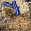 Manure Fork Head 18 Angled Tines Multipurpose for Farm Work Grass Hay Cleaning Picking Up Stable