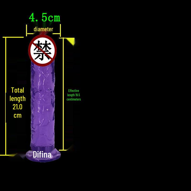 High Transparency Thick Suction Cup Dildo for Women - Flirting Adult Toy