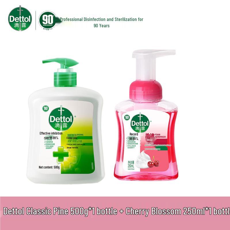 

Dettol Antibacterial Hand Wash Twin Pack (Classic Pine & Cherry Blossom)
