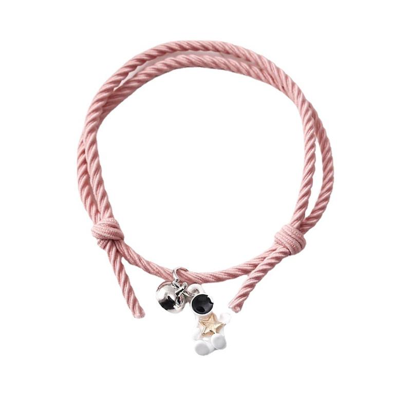 2Pcs/set Couple Bracelet Magnetic Attraction Creative Bracelet Friendship Rope Bracelet Cute Star Astronaut Bracelet
