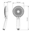 Electroplating 6 Functions Pressurized Shower Hd Hand Shower Bathroom Accessories