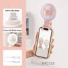 Portable USB Charging Desk Fan With Phone Holder And Three Speed Setting Suitable For Camping Photography Mobile Devices