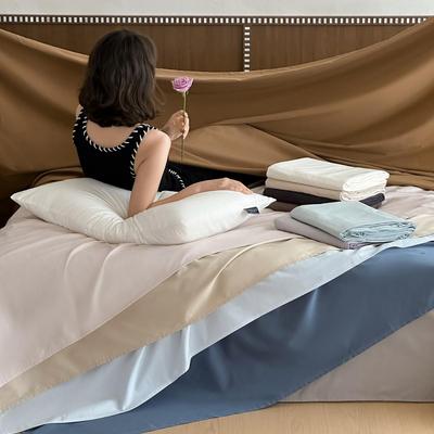 Thickened Pure Cotton Napped Bed Sheet for Autumn and Winter – Single & Double Sizes, Solid Colors
