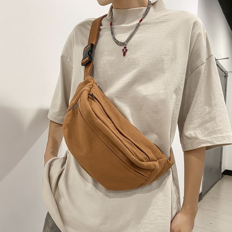 Women Mini Canvas Waist Bag Casual Korean Style Crossbody Sports Fanny Pack one size хаки