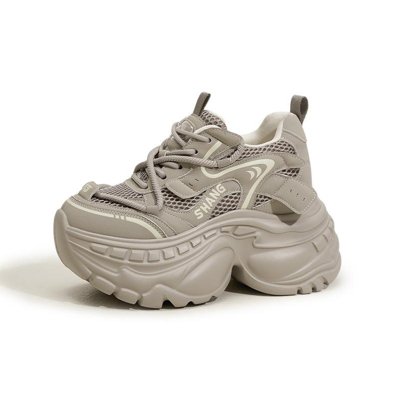 

Европейская станция Папины кроссовки Женские 2025 Осень и Зима Новые Универсальные Повседневные Кроссовки Маленькая Толстая подошва Женская обувь 39 шампанского