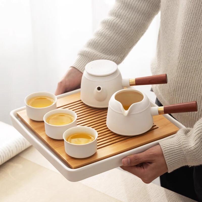 Fangyan Ceramic Side Handle Teapot Set