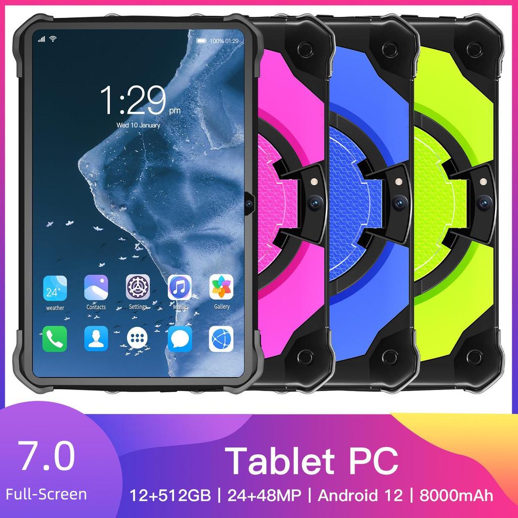 7" Kids Tablet with WiFi, Bluetooth, 2GB RAM, 16GB Storage, Eye Protection, Multi-Language Support