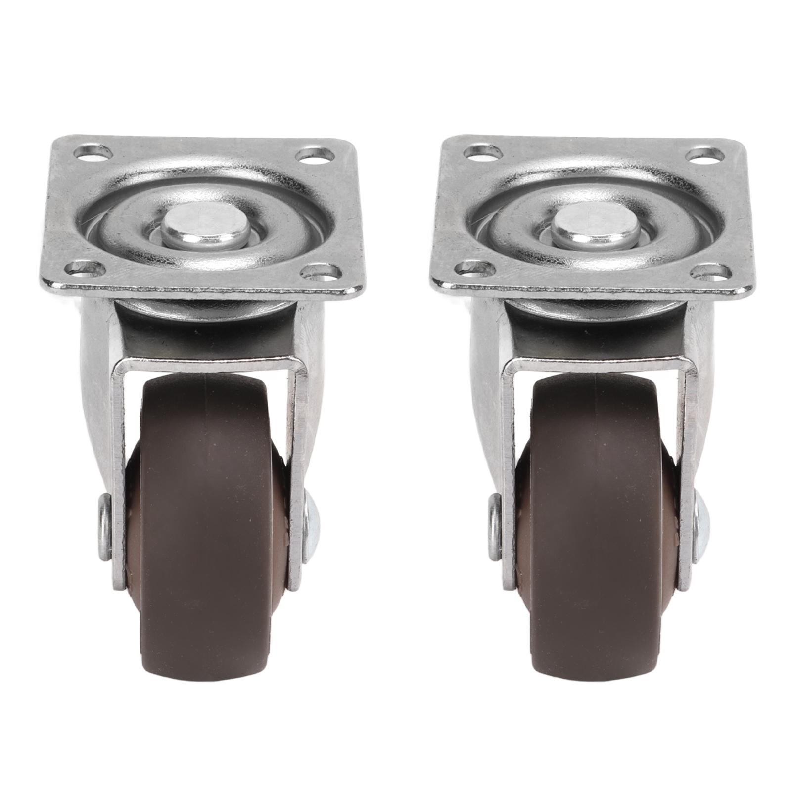 

2 шт. Металлические ролики 33 фунта грузоподъемность Стойка Гальваническое покрытие Хром Нескользящие Устойчивые к царапинам Гибкие Поворотные ролики