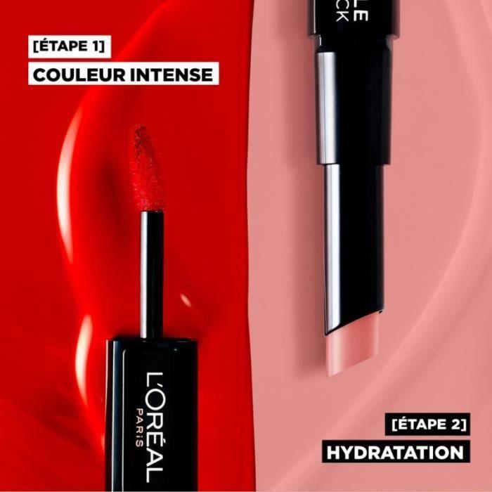 Rtěnka Infaillible Duo 24H - L'Oréal Paris - 312 Incessant Russe - Růžová barva - Hydratační & Pohodlí