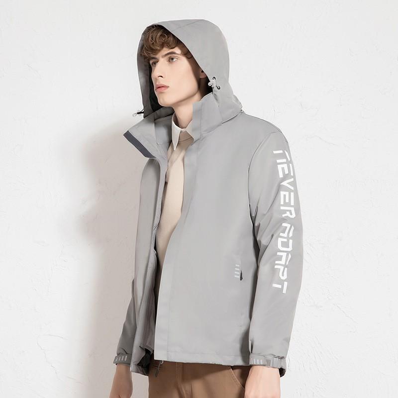 Men Women 3-in-1 Detachable Fleece Jacket Outdoor Hiking Camping Ski Windproof Warm Breathable Coat