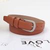 Slim Womens Belt Black Minimalist Accessory Vintage Versatile 105cm Fashion