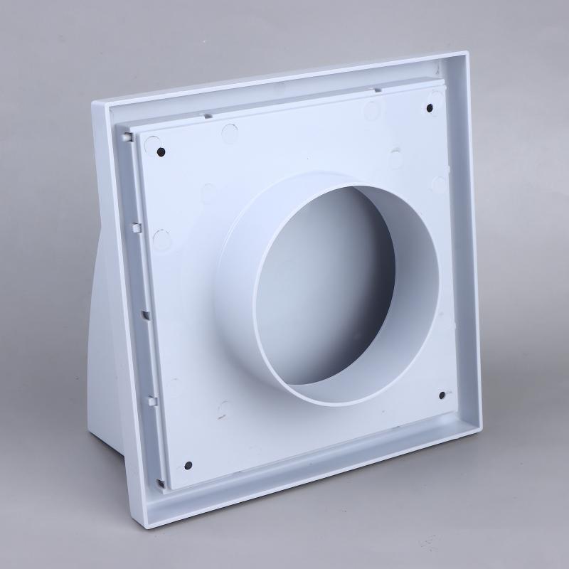 Abs Exterior Wall Ventilation Grille With Valve For Range Hood Duct Air Outlet Weatherproof Material 100Mm 125Mm 150Mm