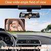 Baby Car Mirror with Adjustable Strap Shatterproof Acrylic Baby Car Seat Mirror Wide View Baby Car Mirror Rear Facing Car Mirror
