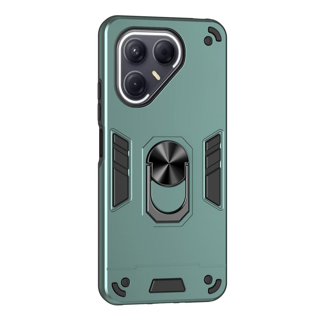 For TECNO Pova 7 5G Case PC+TPU Drop Defend Phone Cover with Ring Kickstand