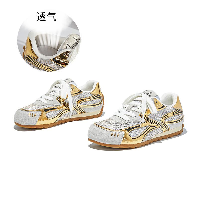 New Leather Dad Shoes Women's Autumn Shoes Women's Shoes Versatile Height-increasing Shoes Casual Platform Running Sneakers