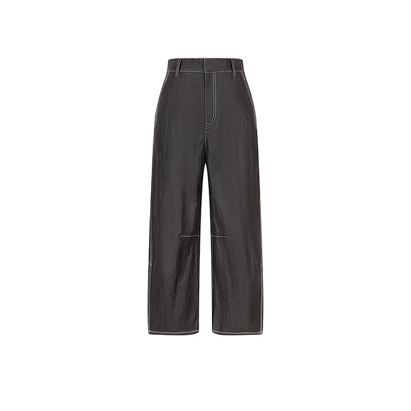 LESS 2025 Spring Casual Commuter Cropped Curved Pants