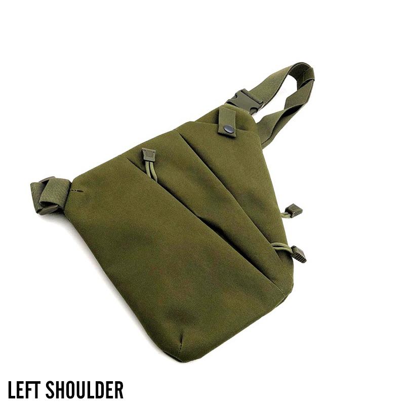 Multifunctional Concealed Storage Gun Bag Holster Men's Left Right Nylon Shoulder Bag Anti-theft Bag Chest Bag Hunting