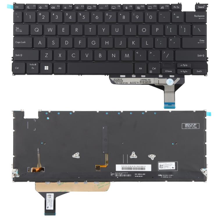 

Версия для США Клавиатура ноутбука с подсветкой для Asus Zenbook 14 OLED UX3402 UX3402Z UX3402ZA UX3402VA UM5302T UM3402 NSK-UA74LN UX3402 чёрный
