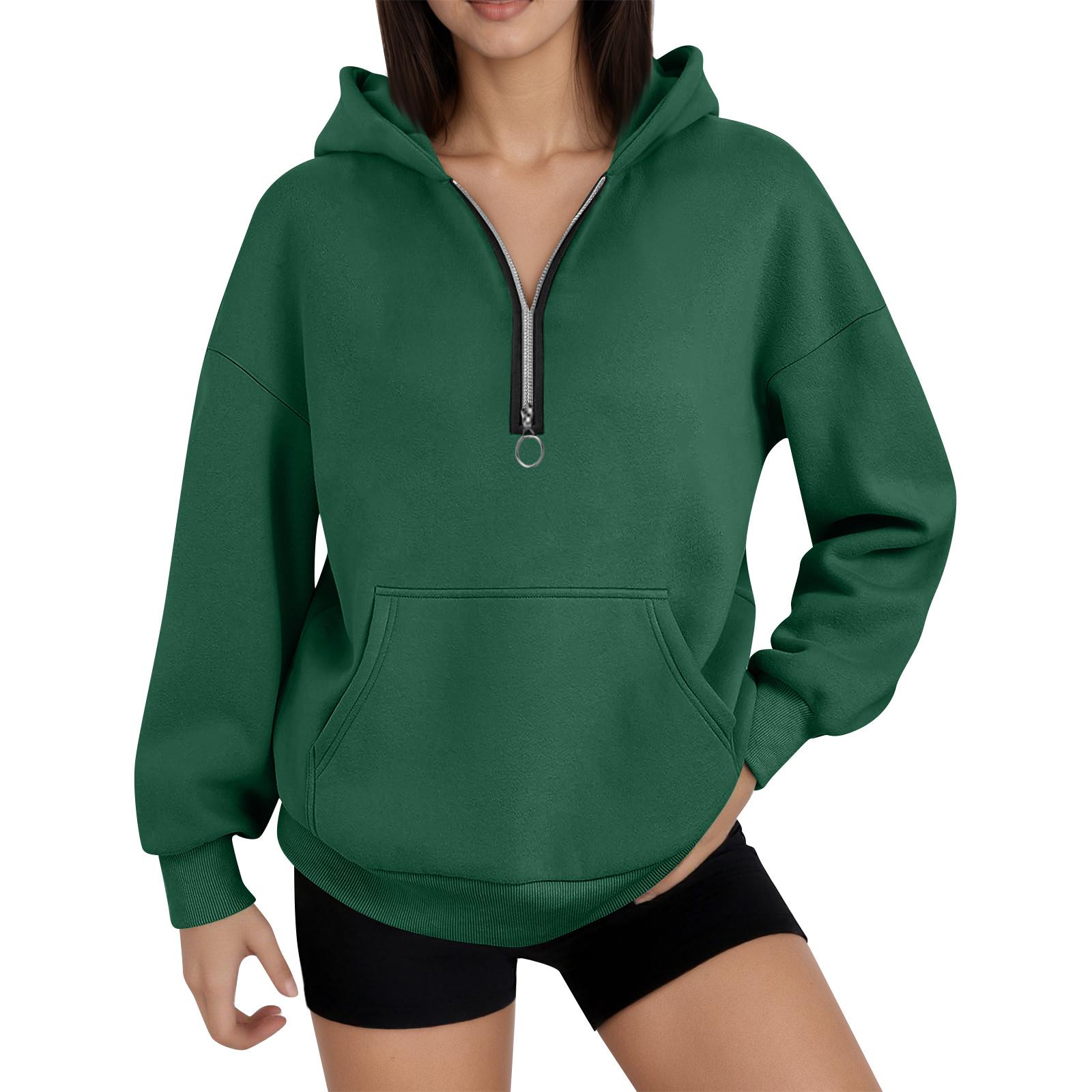 

Женская мода, женский легкий пуловер с длинными рукавами и карманами, толстовка с капюшоном в стиле консервативного стиля L