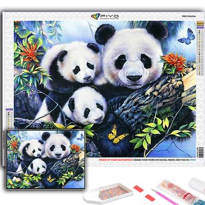 Pittura Diamante 5D Fai da Te Animale Panda Punto Croce Ricamo Mosaico Diamante Pieno