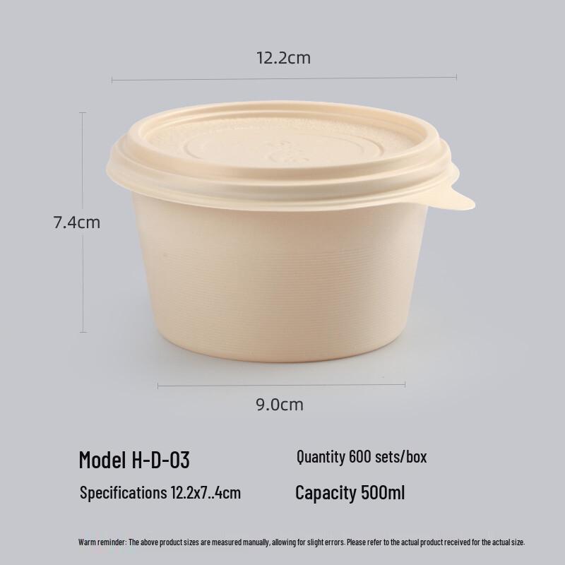 Eco-Friendly Biodegradable Corn Starch Disposable Bowl