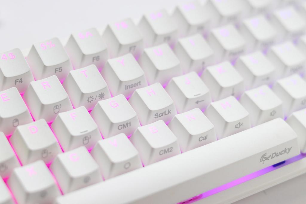 Ducky One 2 Pro Mini RGB Pure White Cherry Speed Silver RGB ONE2PROMINISILVER