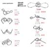 24-Piece Luban & Kongming Lock Puzzle Set - Nine-Link Iron Rings Brain Teaser Toy