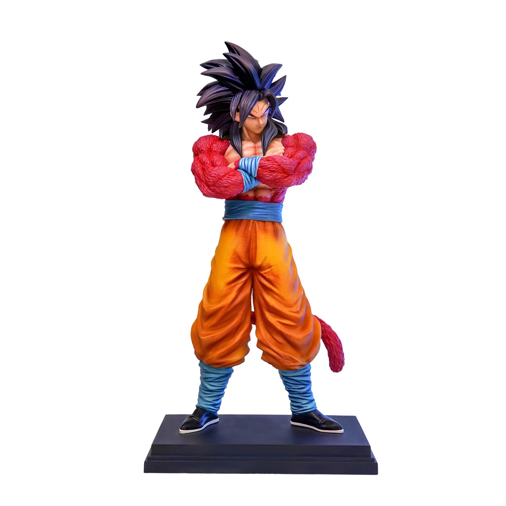 

Dragon Ball Super Saiyan Super Four Son Goku Anime Figurines Dragon Ball Double Head Super Model Ornament Boys Toy Birth Date Present